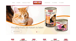 Desktop Screenshot of animonda.de